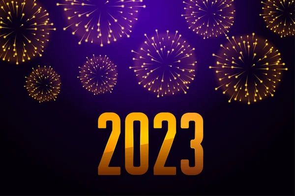 Ευτυχισμένο Νέο Έτος 2023 Μεγάλο Διάνυσμα Υπόβαθρο Εορτασμού — Διανυσματικό Αρχείο