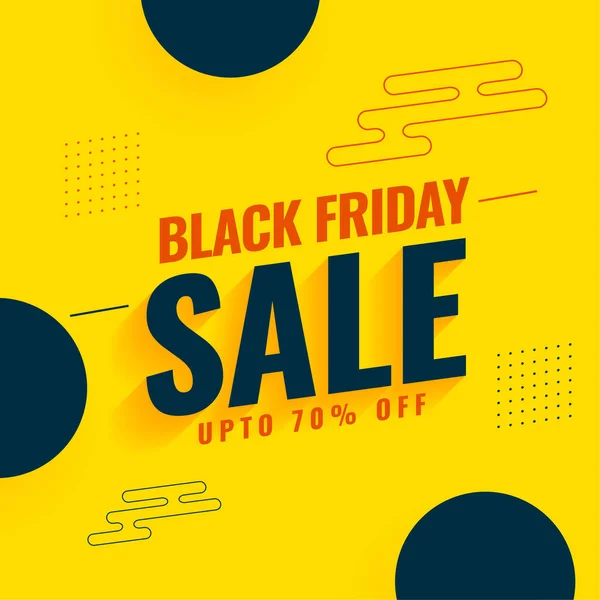 Stylish Black Friday Sale Template Offer Details Vector — Stock Vector
