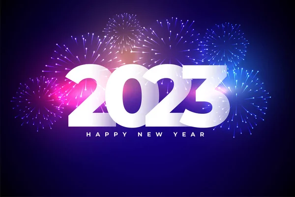 Szczęśliwego Nowego Roku 2023 Wielki Święto Wektor Tła — Wektor stockowy