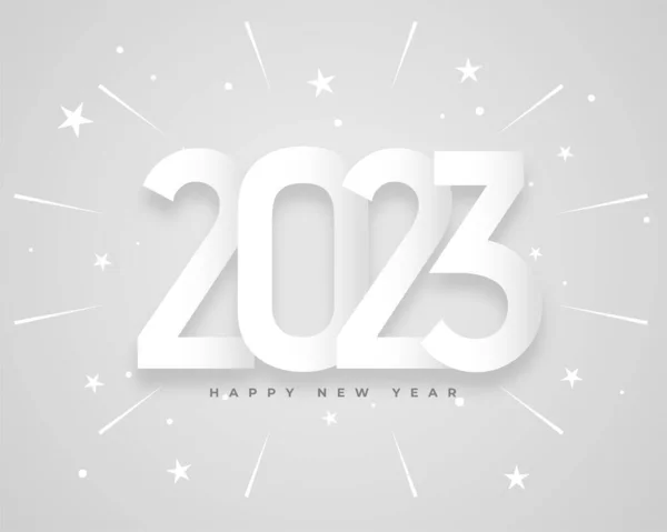 Szczęśliwego Nowego Roku 2023 Świętując Tło Minimalnym Stylu — Wektor stockowy