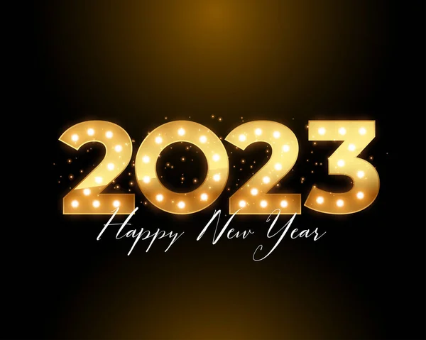 2023年新年黄金文背景矢量 — 图库矢量图片