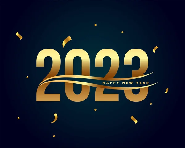 Letras Premium 2023 Para Vetor Banner Saudação Ano Novo — Vetor de Stock