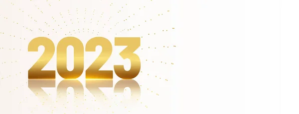 2023 Texto Dourado Para Vetor Banner Festival Ano Novo —  Vetores de Stock