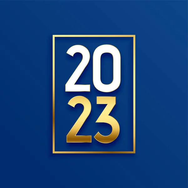 Feliz Año Nuevo Banner Ocasión Con 2023 Letras Espacio Texto — Archivo Imágenes Vectoriales