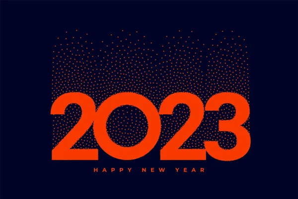Feliz Año Nuevo 2023 Banner Vacaciones Vector Estilo Partícula — Vector de stock