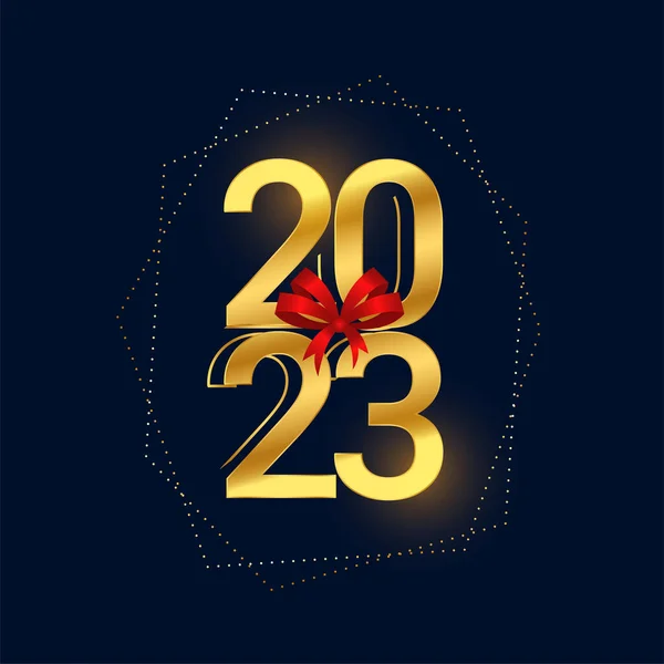 2023 Feliz Año Nuevo Saludo Fondo Con Cinta Espacio Texto — Archivo Imágenes Vectoriales