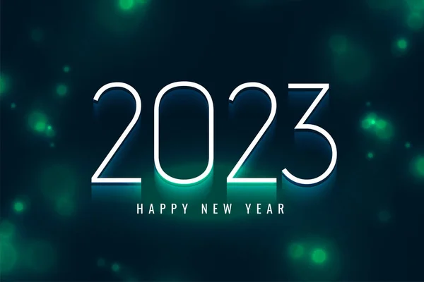 Feliz Ano Novo 2023 Feriado Brilhante Vetor Fundo —  Vetores de Stock