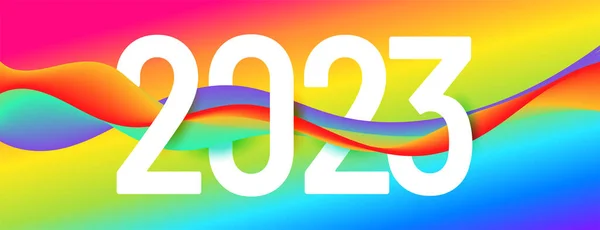 Стильный Новогодний Фестиваль 2023 Года — стоковый вектор