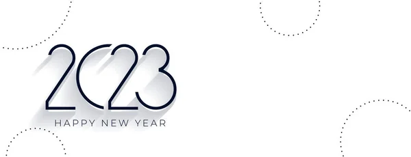 創造的な2023テキストベクトルとクリーンな正月のバナー — ストックベクタ