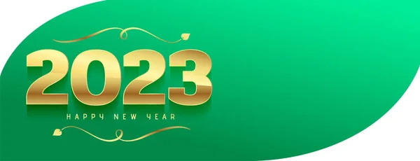 Banner Saudação Ano Novo Com 2023 Vetor Letras —  Vetores de Stock