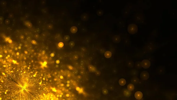 Золотий Блиск Частинок Пилу Ігристий Фон Дизайн — стокове фото