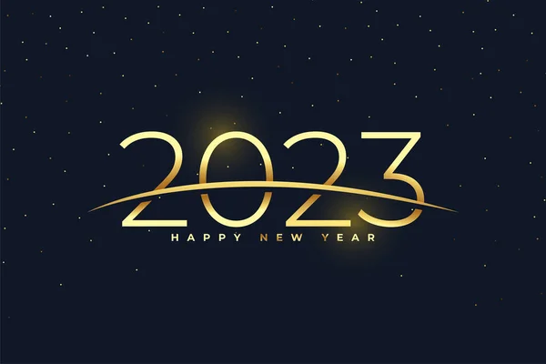 Luxury Happy New Year 2023 Festival Season Banner Vector — Stock Vector