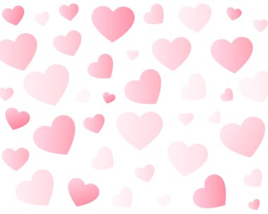 happy valentine's day lovely heart pattern background vector 