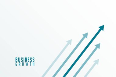 iş büyümesi ok yönündeki hedef vektöre yükseliyor 