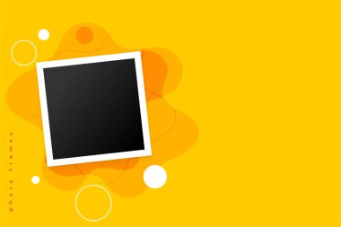 modern photo frame template for your images vector