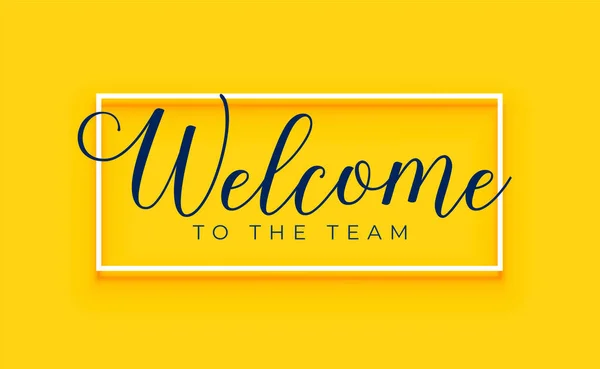 Creative Welcome Team Banner Corporate Hiring Vector — Stock Vector