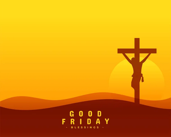 Good Friday Crucifixion Background Your Spiritual Divinity Vector — Archivo Imágenes Vectoriales