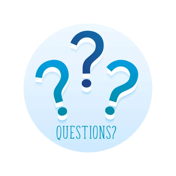 Question Mark Sign Asking Help Solutions Vector — Διανυσματικό Αρχείο