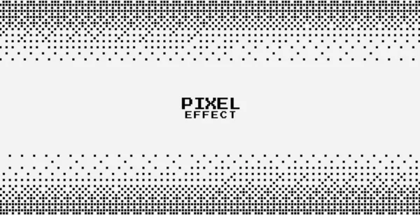 Abstract Pixelated Grid Banner Geometric Mosaic Pattern Vector — Vector de stock