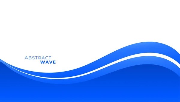Modern Style Abstract Wave Curry Motion Business Background Vector — Vetor de Stock