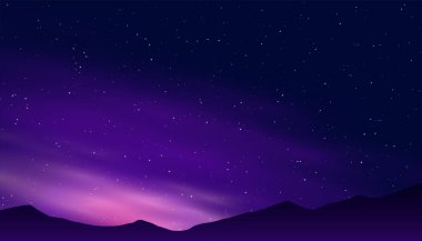 Yıldızlı gece gökyüzü duvar kağıdı Bilim ve sanat vektörünün mükemmel kombinasyonu