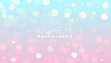 Dekoratif ve güzel parlak efektli bulanık bokeh pankartı