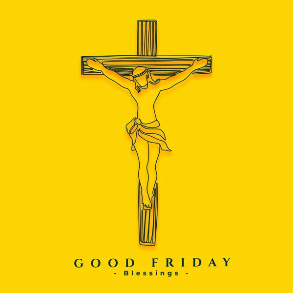 Good Friday Holy Background Christian Saint Day Vector — Stock Vector