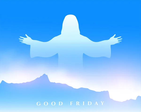 Eye Catching Good Friday Spiritual Background Catholic Themed Project Vector — Stock Vector