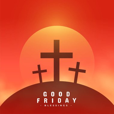 İyi Cuma kutsanmış geçmişi paylaşın dini aşk vektörünüzü