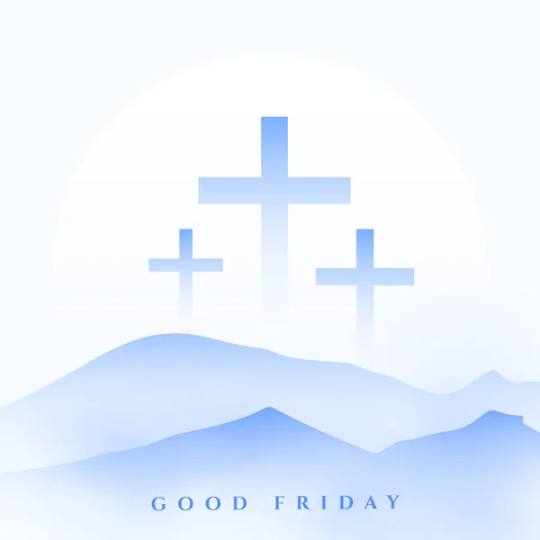 Good Friday Religious Background Resurrection Christ Vector — Stock Vector