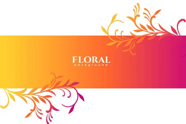 Traditionell Indian Blommig Konst Banner För Klassisk Dekoration Vektor — Stock vektor