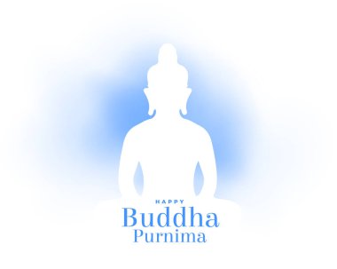 Mutlu Buda purnima şenlik arka planı iç barış vektörü için