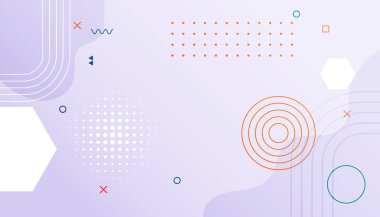 soyut memphis desenli duvar kağıdı yarım tonlu noktalar tasarım vektörü