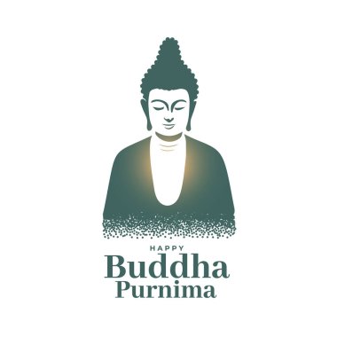 Buddha purnima şenlik arka planı Tanrı 'nın doğum günü vektörünü kutlar