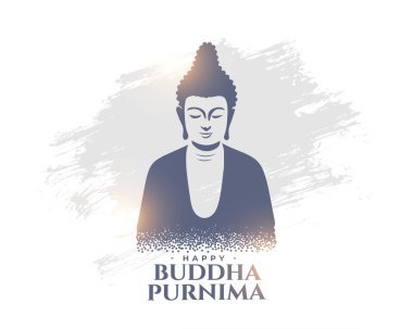 Buddha purnima şenlik arka plan kutlama vektörü