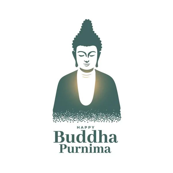 Buddha Purnima Festlichen Hintergrund Feiern Lord Geburtstag Vektor — Stockvektor
