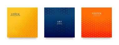 Yarım ton gradyan kümesi geometrik model arkaplan vektörü 