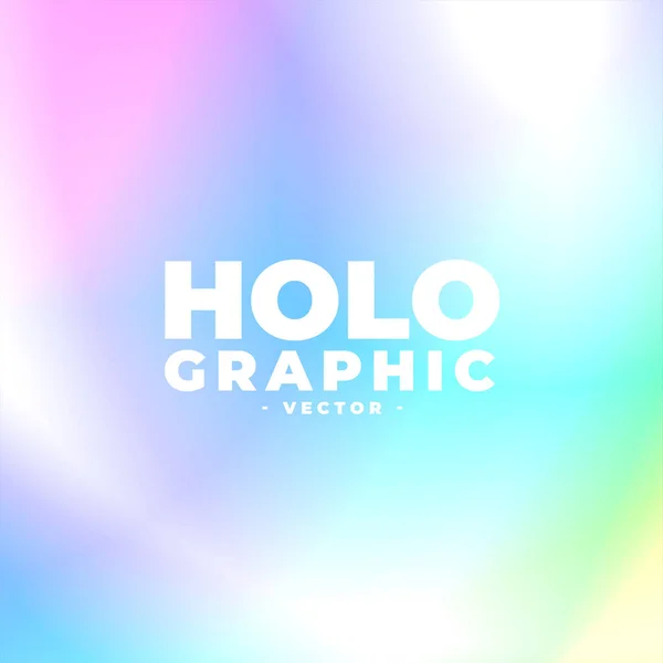 Abstrait Doux Iridescent Holographique Flou Fond Vecteur — Image vectorielle