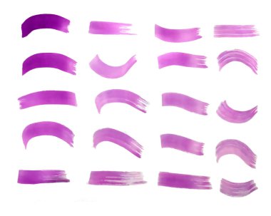mor renk el boyası fırça darbesi renk vektörü