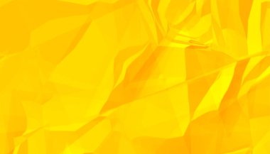 soyut buruşmuş kağıt sarısı arkaplan tasarım vektörü