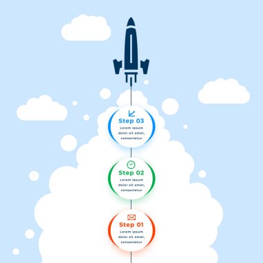 Infographic kilometre taşı hedef yolu şablonu iş başarısı vektörünü artırır