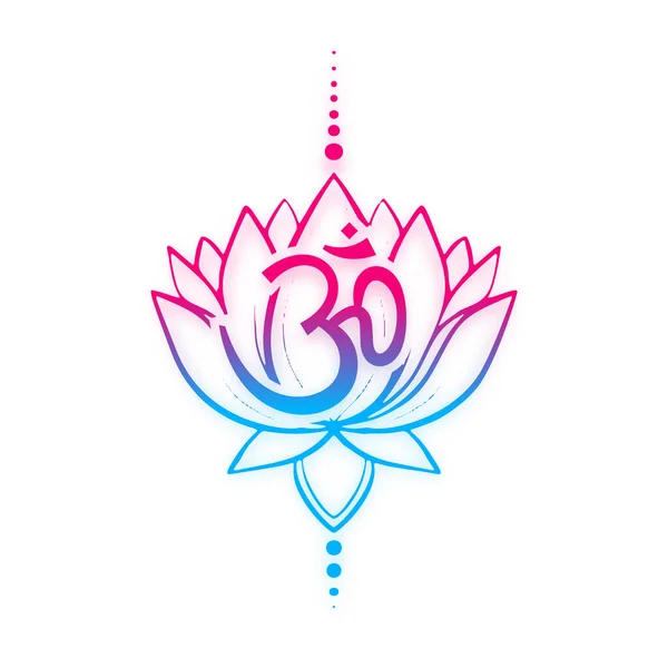 Hinduistisches Religiöses Symbol Hintergrund Einer Spirituellen Reise Des Glaubens Und — Stockvektor