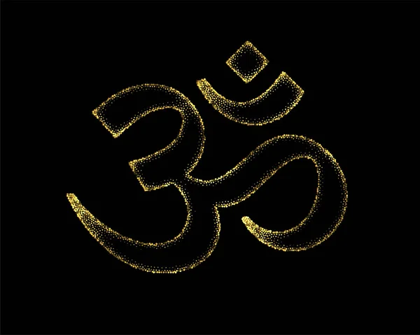 Symbole Religieux Hindou Emblématique Des Vedas Vecteur Geeta — Image vectorielle