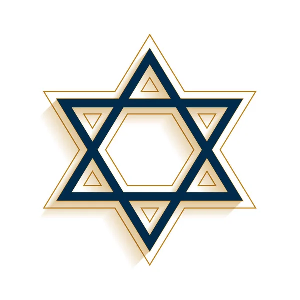 Jüdisch Religiöses Sternsymbol Hintergrund Für Israel Culture Vector — Stockvektor