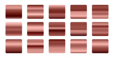 Sunum vektörü için koleksiyonda metalik renk gradyan pankartıName