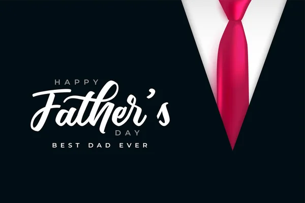Happy Father Day Wishes Card Best Dad Ever Vector — Stock Vector