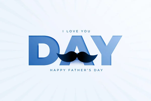 Feliz Día Del Padre Mostrar Padre Encantador Mucho Que Amado — Vector de stock