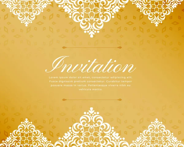Ethnic Floral Border Background Add Classic Touch Design Vector — Stock Vector