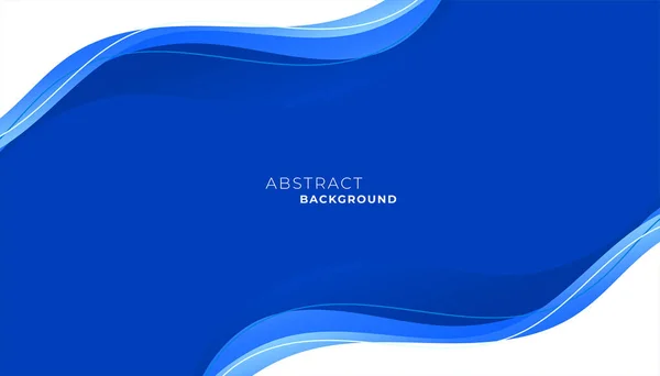 Onda Azul Moderna Con Movimiento Fluido Para Las Presentaciones Negocios — Archivo Imágenes Vectoriales