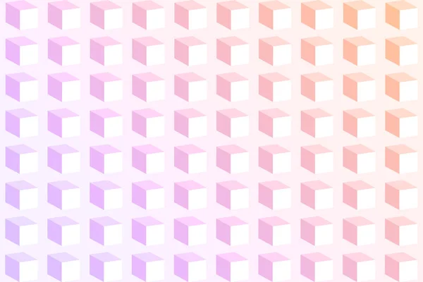 Abstrait Trois Dimensions Boîte Cubique Motif Fond Vecteur — Image vectorielle